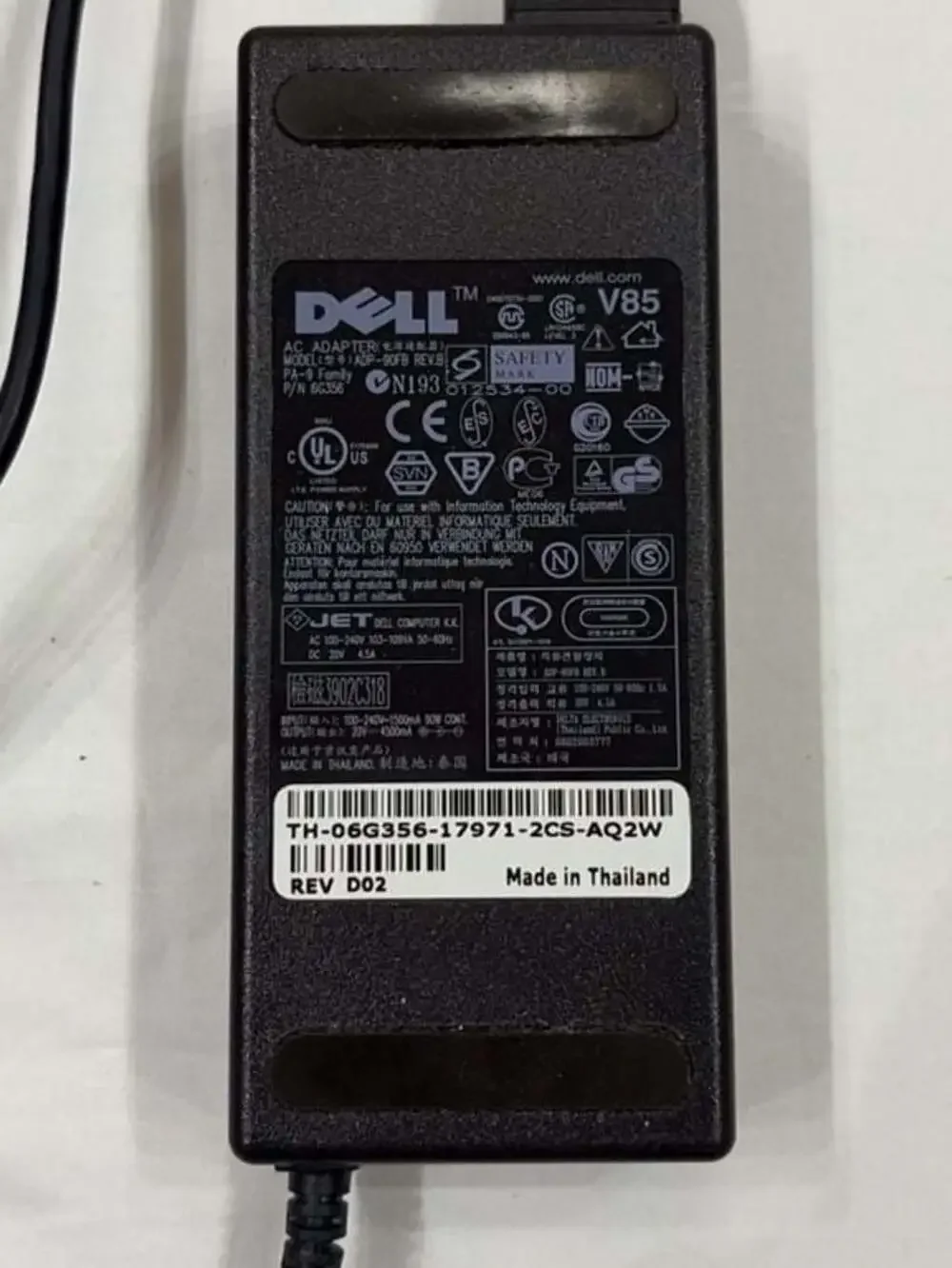 Genuine Dell ADP-90FB PA-9 Family 90W AC Power Adapter